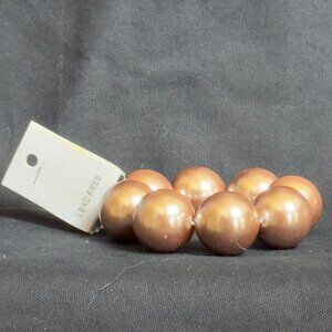 Champagne Colored Pearl Bead Stretch Bracelet Lead-Free Hypoallergenic Jewelry